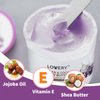 LOVERY Lavender and Coconut Body Butter - 6oz Ultra-Hydrating Shea Butter Body Cream Enriched with Jojoba Oil and Vitamin E - Natural Skin Moisturizer for Men and Women - Normal to Dry Skin