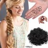1000PCS Black Hair Bands, Rubber Bands for Hair, Small Hair Ties, Hair Rubber Bands for All Ages to Weave Different Hairstyles Convenient to Carry Small in Size and Light in Weight,Hair Accessories