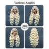 FASHION VILA 613 Lace Front Wig Human Hair 13x4 Blonde Lace Front Wigs Human Hair 180% Density Body Wave 613 Frontal Wig Pre Plucked With Baby Hair (13x4 613 Body Wave Wig, 24 Inch)