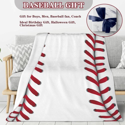 AUIVTY Baseball Blanket Baseball Gifts for Boys 8-12 Baseball Team Coach Gifts Baseball Lover Kids Fleece Throw Blanket for Birthday 50x40 Inch