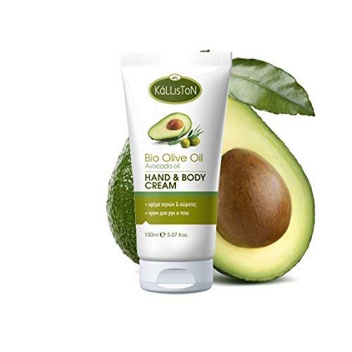 Kalliston, Organic Avocado Olive Oil Lotion, Hand & Body Cream, Made in Island of Crete, Greece, 5.07 oz Each, Pack of 2
