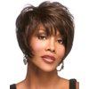 Nicetobuy Umeet Short Fluffy Curly Synthetic Brown Wigs For Woman Natural Looking Womens Wig with Wig Cap