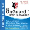 Be-Onguard Brain Fog Supplement - Methylene Blue with Vitamin C - Memory Booster - Improves Cognitive Function and Focus - Clear Thoughts and Reduced Fog - Liquid Supplement