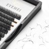 Eyelash Extensions 0.20mm C Curl 16mm Black Natural Faux Mink Eyelash Extensions Single length 3D False Eyelashes Professional Use by EYEMEI