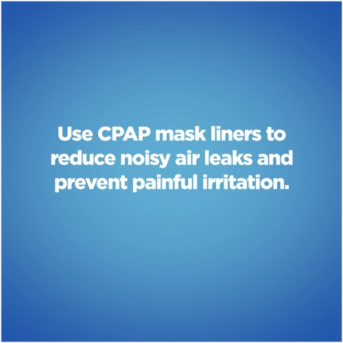 resplabs CPAP Mask Liners Compatible with ResMed AirFit, AirTouch F20 Full Face Masks - Reusable Cushion Covers, Reduces Noisy Air Leaks & Provides Comfort (Small - Pack of 4)