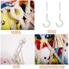 YKBU Stuffed Animal Net or Hammock Wall Hanging Net for Stuffed Animal Storage Macrame Toy Display Plush Toy Holder Soft Toy organizer for Nurery Baby Bedroom Playroom-Cream