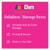 ArtBin 3003AB Solutions Small Box, Art & Craft Supply Organizer with Removable Dividers, [1] Plastic Storage Box