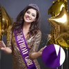 CIEHER Purple Birthday Decorations, Birthday Girl Purple Birthday Sash, Birthday Girl Headband, Birthday Girl Crown Tiara, Birthday Crown for Girls, Purple Crown, Purple Happy Birthday Cake Topper, 10 13 16 18 21 Purple Birthday