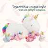 PixieCrush Unicorn Stuffed Animals with Babies Inside - 5-Piece Set of Mommy and Baby Unicorn Plush for Imaginative Play - Soft Cuddly Companion for Kids - Stuffed Animals for Girls Ages 3 to 8 Years