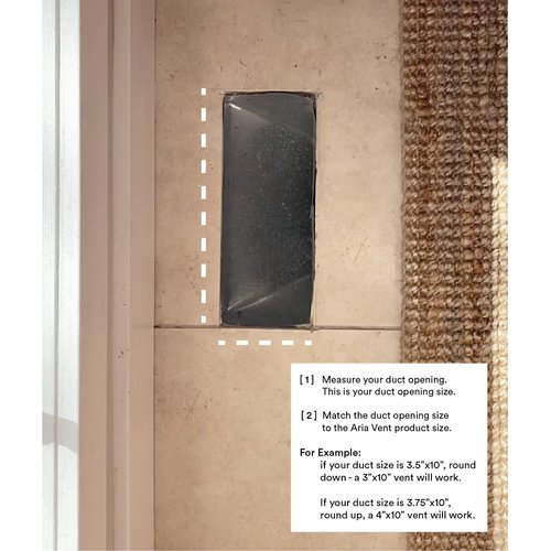 Aria Lite 4x10 White Vent Cover