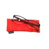 Calabria 6904 Flexie Rectangular Bendable Reading Glasses +1.75 Red Men Women One Power Readers Flexible Eyeglass Soft Case