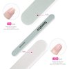 Teenitor Nail Polish Gel Remover Tools Kit with Nail Clips Nail Remover Pads Cuticle Pusher Nail Brushes Nail File Grits 120/180 Buffer Block Grits 400/4000, 6 Pack