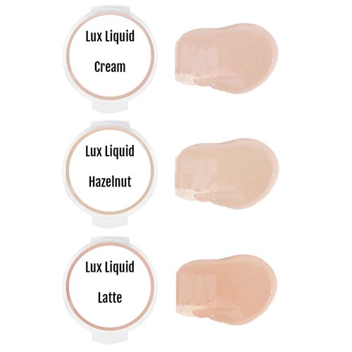 BaeBlu Organic LUX Liquid Foundation SAMPLES, Cream, Hazelnut, Latte