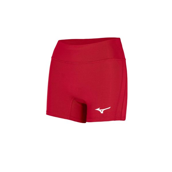 Mizuno Women's Elevated 4" Inseam Volleyball Short, Red, Medium