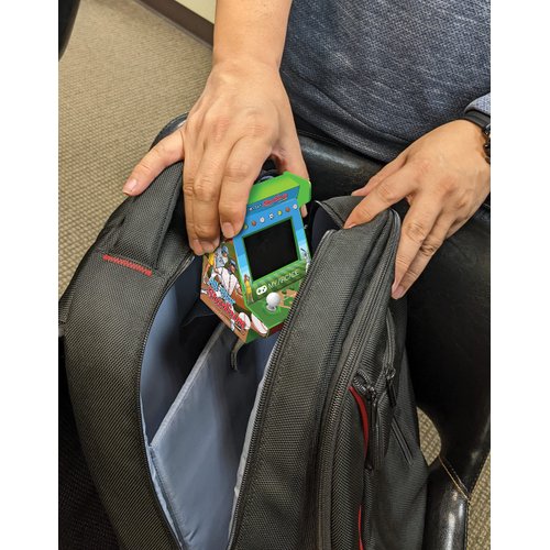 My Arcade All Star Stadium Nano Player- Fully Portable Mini Arcade Machine with 207 Retro Games, 2.4" Screen, Green, Small