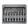 Carbide Burr Set 8pcs with 1/4''Shank Double Cut Solid Power Tools Tungsten Carbide Rotary Files Bits for Die Grinder Metal Wood Carving Engraving Polishing Drilling Grinding Milling Cutting
