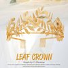 Jeairts Leaf Wedding Crown Headband Gold Greek Goddess Headpiece Leaf Bridal Tiara Hair Pieces Headwear Festival Prom Wedding Hair Accessories for Women and Girls