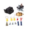 185 To 200 Degree Electric Engine Cooling Fan Thermostat Switch Compatible with 7" 10" 12" 14" 16" Fans 3/8" Pipe Thread NPT 50 amp Relay Kit