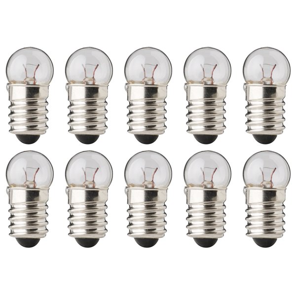 CEC Industries #3966 Bulbs, 12 V, 3 W, E10 Base, G-3.5 shape (Box of 10)