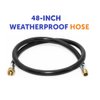 Flame King Thermo Plastic Hose Assembly For LP and Natural Gas, 40 Inch, 3/8 Inch ID - 100383-40 , Black