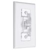 Light Switch Guard, ILIVABLE Child Proof Wall Switch Plate Protects Your Lights or Circuits from being Accidentally Turned On or Off by Children and Adults (Clear)