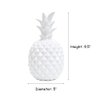 WAIT FLY 5.5 x 9.5 Inch Elegant Pineapple Shape Resin Piggy Bank Coin Bank Money Bank Home Decoration, White