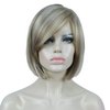 Aimole 8" Short Straight Bob Wigs with Cute Bangs Women Hair Natural Synthetic Wig(H16-613 Brown with Highlights)