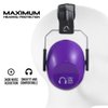 Pro For Sho 34dB Shooting Ear Protection - Special Designed Ear Muffs Lighter Weight & Maximum Hearing Protection - Standard Size, Purple