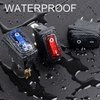 DMWD 3Pcs Waterproof 12Volt 20A Rocker Switch with Blue Light SPST 3 Pins ON Off Square Switch Snap-in Design for Car Boat Marine RV Truck