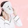 Hot Compress Reusable Face Towel Mask,Hot Compress For Face, Reusable Steam Mask For Face,Anti Aging Facial Steamer Towel Moisturizing Rejuvenation Beauty Skin Care Mask(Three holes + straps)