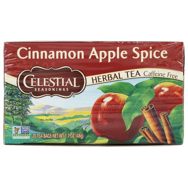 Celestial Seasonings Herbal Tea, Cinnamon Apple Spice, 20 Count (Pack of 3)