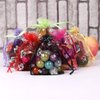 Zhiheng 100pcs Organza Wedding Party Gift Bags Butterfly Drawstring Pouches Jewelry Gift Bags Christmas Party Gift Favor Bags (4"x6", Purple)