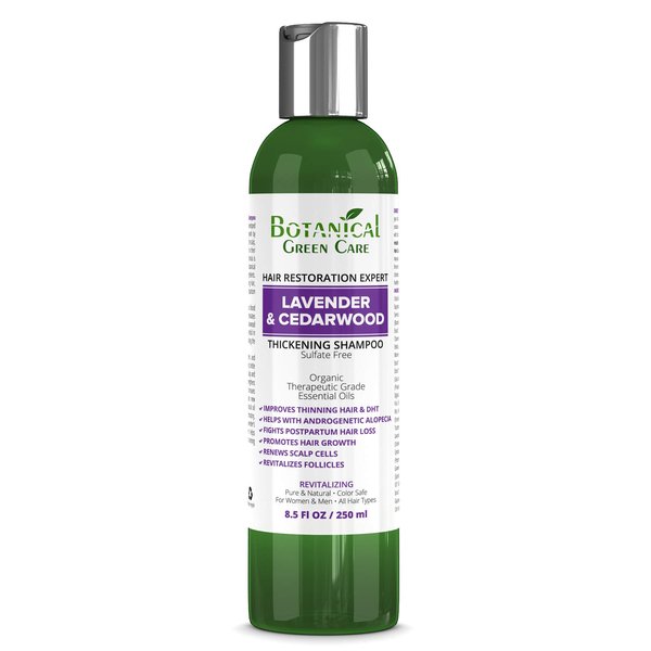 Hair Growth/Anti-Hair Loss Sulfate-Free Shampoo “Lavender & Cedarwood”. Alopecia Prevention and DHT Blocker. Doctor Developed. NEW 2018 FORMULA!
