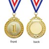Myartte 5-Pack Gold Medal Set - Olympic Style Winner Award Medals for Sports, Competitions, Spelling Bees, Party Favors, 50mm in Diameter with 80mm Ribbon