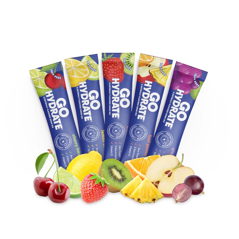 GoHydrate Instant Hydration Powder Packets - Low Sodium Electrolytes ...