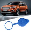 Yumfugu 1 PC Car Windshield Wiper Reservoir Cap, 2.0In Waterproof Durable Vehicle Windshield Washer Tank Cover Replacement Accessories Compatible with Ford 2012-2018#OEM CP9Z17A605A (Blue)