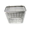 Small Square Stainless Steel Perforated Cutlery Basket Sink Rack Storage Silver by Stopia