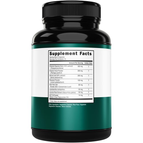 Colon Cleanse & Detox 15 Day Gut Cleanse (30 Count) Intestinal Cleanse Pills & Probiotic for Gentle Laxative & Bowel Relief for Stomach Bloating - Third Party Tested, Vegan, Non-GMO - Made in USA