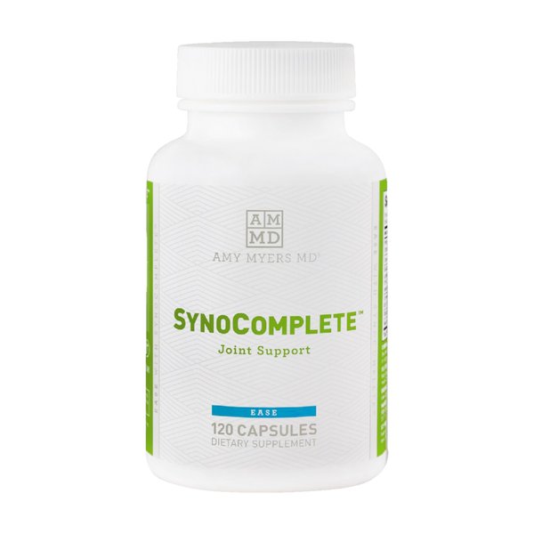 Dr Amy Myers SynoComplete Health Support Supplement - Glucosamine HCL + Chondroitin Turmeric - Contains Boswellia Serrata, BCM-95 Turmeric Extract, Hyaluronic Acid - 120 Capsules