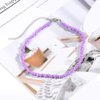Chicque Boho Choker Necklace Bead Necklace Chain Beach Necklaces Jewelry for Women and Girls (Purple)