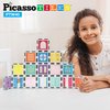 PicassoTiles 40pcs Magnetic Tile Clip-in Window and Door Expansion Set, Magnetic Block Add-ons, Magnet Building Construction Toys, STEM Education Learning Stacking Block, Toddler Boys & Girls