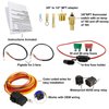 Dual Electric Cooling Fan Wiring Install Kit 185 Degree On 165 Off Engine Fan Thermostat Temperature Switch 40/50 AMP Relay Kit