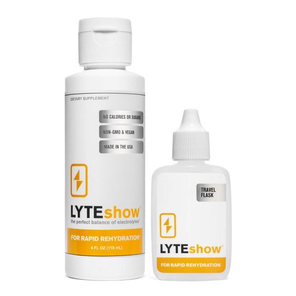 LyteShow - Electrolyte Concentrate for Rapid Rehydration - NO Sugars, NO Additives - 40 Servings (with Magnesium, Potassium, Zinc)