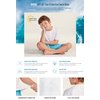 TSLA UPF 50+ Youth Kids Rash Guard Short Sleeve, UV/SPF Surf Swim Shirt, Aqua Water Swimsuit Top, Vacation White, 10