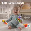 3PCS ALASOU Pop up Suction Cup Spinner Toys for 1 Year Old Boy Girl|Novelty Spinning Tops Bath Toys for Kids Ages 1-3|Sensory Toys for Toddlers 1-3 Year Old Boy Birthday Gift