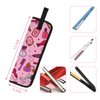 Beautyflier Premium Universal Flat Iron Holder Tavel Bag, Heat-Resistant Canvas Travel Tote Bag for Hair Straighteners, Ideal for Home & Travel Use, Fits Most Hair Tools(Pink Hair Tools)
