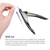 AIRSEE Professional Acrylic Nail Clipper Fake False Nails Tip Cutter Nail Trimmer for Artificial Nail Manicure Pedicure Sharp Rustproof Nail Art Tool Home DIY Use Black