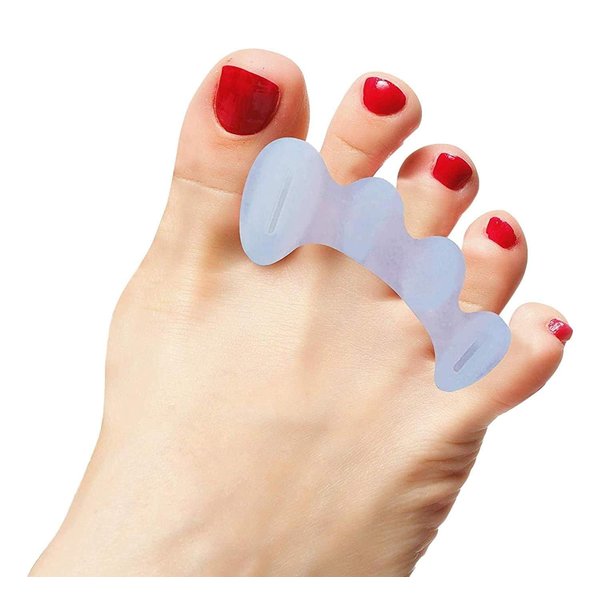 HEALTHY HAPPY LONG LIFE Toe Separators to Correct Your Toes, Toe Spacers to Support Foot Fitness and Balance, Soft for Beginning and Intermediate Users, Durable