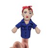 Rosie The Riveter Plush Finger Puppet and Refrigerator Magnet