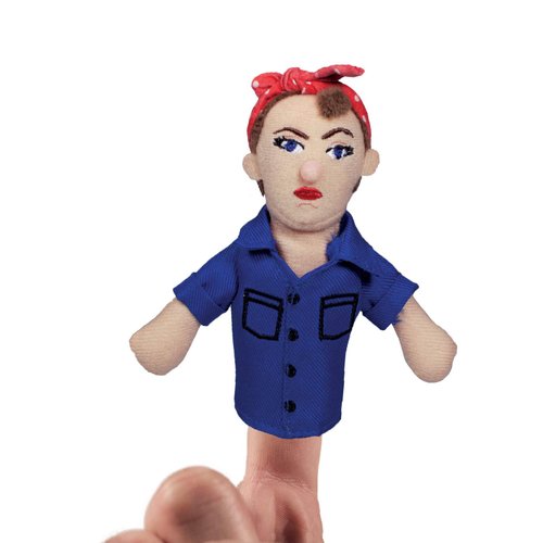 Rosie The Riveter Plush Finger Puppet and Refrigerator Magnet